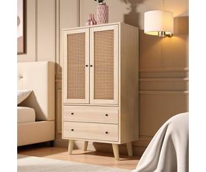 Commode - NEXU - Scandinave - 2 portes & 2 tiroirs - 60 x 40 x 120 cm