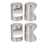 commode porte armoire monotrou en alliage de zinc plat cylindre tirer poignées bouton 4 pcs
