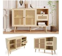 Commode pour chambre de bébé - Aspect chêne - 120x40x80 cm - MDF - Commode moderne