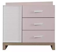 Commode pour enfants Commode Armoire Étagère de chambre d'enfant Rose Bois Moderne Nouveau