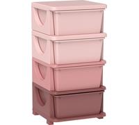 Commode pour enfants HOMCOM avec quatre tiroirs de rangement