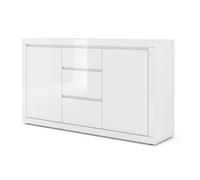 Commode rangement Meuble TV Bella Blanco 89x150x40cm (HxlxP) design moderne de haute qualité 03