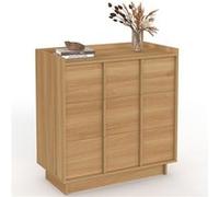 IDMARKET Commode ROSIE 3 tiroirs 80 cm façon hêtre design minimaliste