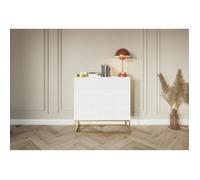 Commode - SELSEY - Veldio - 3 tiroirs - Blanc