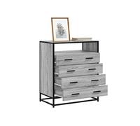 Commode sonoma gris 70x41x83,5 cm bois d ingénierie