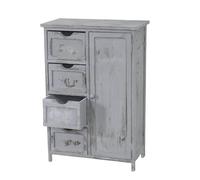 Commode style vintage meuble d appoint a tiroirs 82x55x30cm en bois de paulownia gris 04_0002491