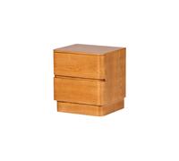 Commode/Table de chevet 2 tiroirs MDF Marron Fejo