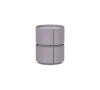 Commode/Table de chevet 50x40 cm MDF gris clair brillant LUNEX
