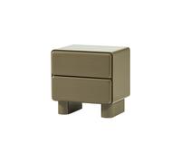 Commode/Table de chevet 57x57 cm MDF Vert Brillant LUSTRA