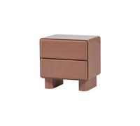 Commode table de chevet 57x57 cm MDF vieux rose Lustra