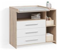 Commode tiroir Torino, blanche/sonoma