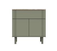 Commode 1 Tiroir 2 Portes Eleonore Kaki - Sauthon Meubles
