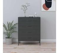 Commode Vert Menthe 80x35x101,5 cm Acier Buffet Armoire à Tiroirs vidaXL
