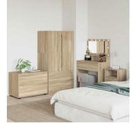 vidaXL Commode 1 tiroir Chêne Sonoma 80 x 48 x 57 cm