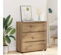 Commode VIDAXL Chêne artisanal 80 x 31 x 81 cm - Cabinet de rangement en bois d'ingénierie