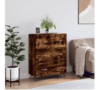 Commode - VIDAXL - Chêne fumé - 69,5 x 34 x 90 cm - 3 tiroirs - Bois d'ingénierie