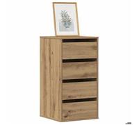 Commode - vidaXL - Meuble de rangement - Bois ingénierie - Chêne artisanal - 4 tiroirs - 40x41x76 cm |626pfk44g
