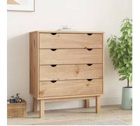 Commode - vidaXL - OTTA - Bois de pin massif - 4 tiroirs - Style scandinave