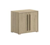 VIPACK - Commode SAM à 2 portes, finitionReproduction mélaminé chêne