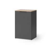 Commode Wido, 50x80cm avec étagère, Anthracite, Vicco 57443