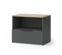 Commode Wido, 60x50cm avec rabat, Anthracite/Sonoma, Vicco 57447