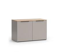 Commode Wido, 80x50cm avec 2 portes, Grège, Vicco 56611