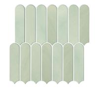 Commomy 10 Pièces Credence Adhesive pour Cuisine Mat Vert Citron Carrelage Adhesif Mural 30x30cm Carrelage Adhésif pour cuisine