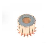 Commutateur 25,5 x 10 x 17 mm 24 segments meuleuse d'angle | 24 plaques de cuivre, diamètre extérieur : 25,5 mm, diamètre intérieur : 10 mm, hauteur : 17 mm, convient pour meuleuse