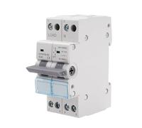 Commutateur 2P 63A Interrupteur séparateur de charge double puissance Interrupteur de transfert manuel AC 230V Interrupteur de transmission manuel avec indicateur de puissance Montage sur rail DIN.