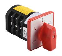 Commutateur 380 V 3 positions 4 sections Bouton rotatif | Tension 380 V, 3 positions, 4 sections, commande par bouton rotatif, facile à utiliser