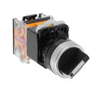 Commutateur à Came Rotatif 2 Positions Ac0-ac440v La38-11x2 | Abs et Alliage Argenté, Alésage 22mm, Contact Parallèle Maintenu pour Remplacement de Transfert