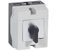 Commutateur à cames inverseur avec position arrêt 45° PR12 3P 6 contacts boîtier 96x120mm (027727)