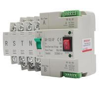 Commutateur automatique de transfert ATS - 4P100A Protection contre les courants de fuite (RCD) - Double alimentation - 4 pôles - 220 V - Fonctionnement sans interruption