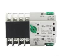 Commutateur automatique double courant 400 V 4P, rail DIN pour ats photovoltaïque et réseau, 25 A/32 A/63 A, manuel/automatique, temps de commutation de 30 ms (63 A)