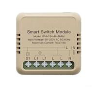 Commutateur Connecté WiFi avec Mesure d'Énergie | Compatible pour tuya pour Smart pour Life, contrôle via app, 16A max, fil neutre obligatoire, installation murale standard