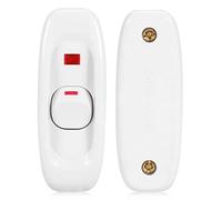 Commutateur de Cordon LED 250V 10A - Interrupteur en Ligne pour Bureau et Maison, Blanc