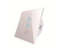 Commutateur De Gradateur Intelligent À Led Sans Fil Us Standard Smart Touch Deluxe Crystal Panel Switch App Remote Control,White