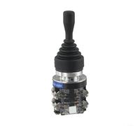 Commutateur de joystick 4 voies 4NO momentané 150/250/600V 15A pour HKA1-41Z04, étanche à l'huile avec protection en caoutchouc, contrôle industriel AC/DC, noir
