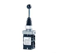 Commutateur de manette de 22 mm 2NO/4NO à réinitialisation automatique rotatif pour machines croisées, 150-600 V 10-15 A, noir (4 positions momentanées)