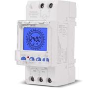 Commutateur de minuterie programmable - AIMOONSA - Horloge 24h LCD - Rail DIN - 16A - 96 programmes