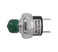 Commutateur de pression pour compresseur d'air 120-150 PSI avec raccord NPT 1/4", CA 110 V 15 A, commutateur automatique pour réservoir d'air et suspension de châssis, noir