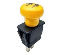 Commutateur de prise de force moteur 430-027 noir jaune en plastique bouton poussoir pour tondeuse à gazon Toro 93-998 95-7489