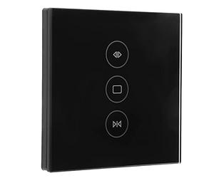 Commutateur de rideau Wi-Fi, prise en charge de la commande vocale Réglage de la scène Contrôle du rideau Wi-Fi Prise UE 110-240V Fonction de synchronisation pour pour appartement de(le noir)