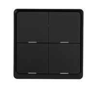 Commutateur de scène 4 boutons poussoirs sans fil 10 x 10 cm | Contrôlez simultanément plusieurs appareils ménagers et scénarios automatisés en appuyant sur cette manette sans fil.