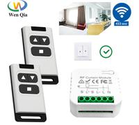 Commutateur de store de rideau 433MHz 110V 220V, télécommande sans fil à 2 voies, Module de volet roulant, émetteur récepteur, pour porte moteur 1T