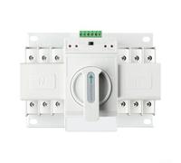 Commutateur de Transfert Auto 63A 3P 400V Rail DIN | Commutation rapide <50ms, protection continue, pour idéal coupures courant, 63A 3P 400V