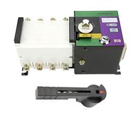 Commutateur de Transfert Automatique 100A 4P, Double Alimentation ATS 400V, 245x110x135mm, avec Poignée Manuelle