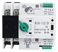Commutateur de transfert automatique 230 V, 2 pôles, 100 A, montage sur rail DIN