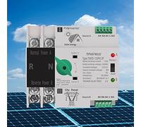 Commutateur de transfert automatique à double puissance alimentation sans interruption 2P 63A 100A 125A commutateur automatique photovoltaïque ATS PV onduleur solaire interrupteur à bascule UPS (100A)