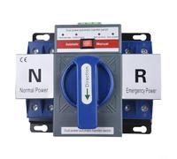 Commutateur de transfert automatique double puissance 63 A 2P pour secteur vers générateur Unité de commutation automatique avec voyant lumineux pour usage domestique ou industriel